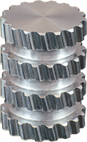 Serie 65 Aluminium Gewindeeinsatz zum Umspritzen mit Sacklochbohrung
