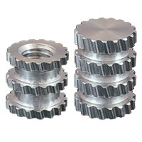 Serie 63 und 65 Aluminium Gewindeeinsatz zum Umspritzen mit Sacklochbohrung