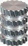 Serie 65 Aluminium Gewindeeinsatz zum Umspritzen mit Sacklochbohrung