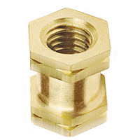 Series 40 Brass Through-Hole Molded-In Inserts